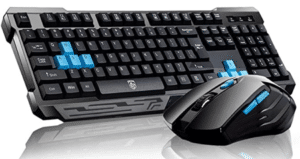 Keyboard Mouse Combos,Soke-Six Waterproof Multimedia 2.4GHz Wireless Gaming Keyboard